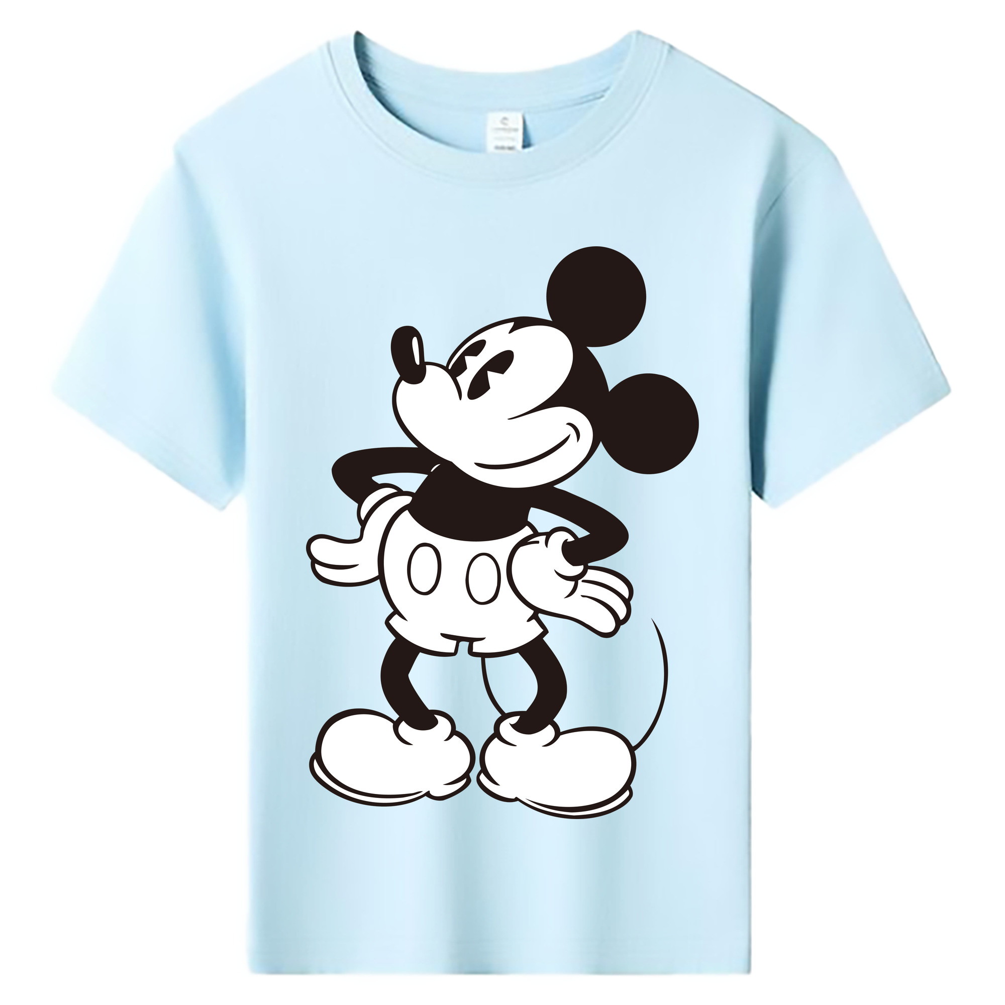 ミッキーマウス Mickey Mouse 綿100％キッズTシャツ（フロントプリント）